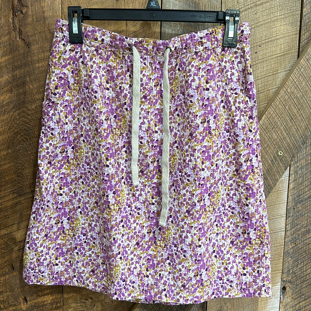 Eddie Bauer Casual Cotton Drawstring Summer Skirt Women's Size XS